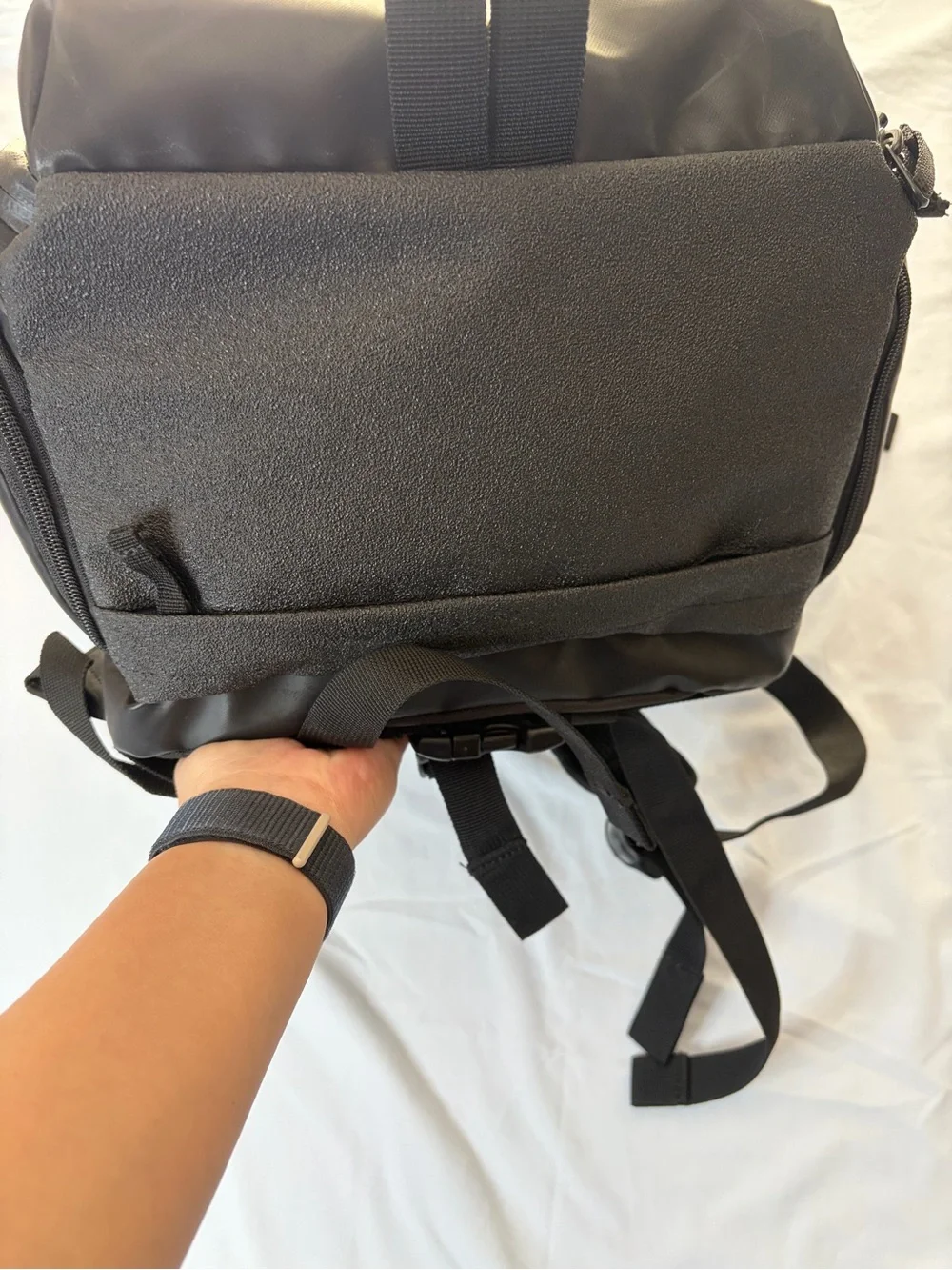 RVCA Zak Noyle Black Backpack III with Front Pockets NWT Bag Travel Camera
